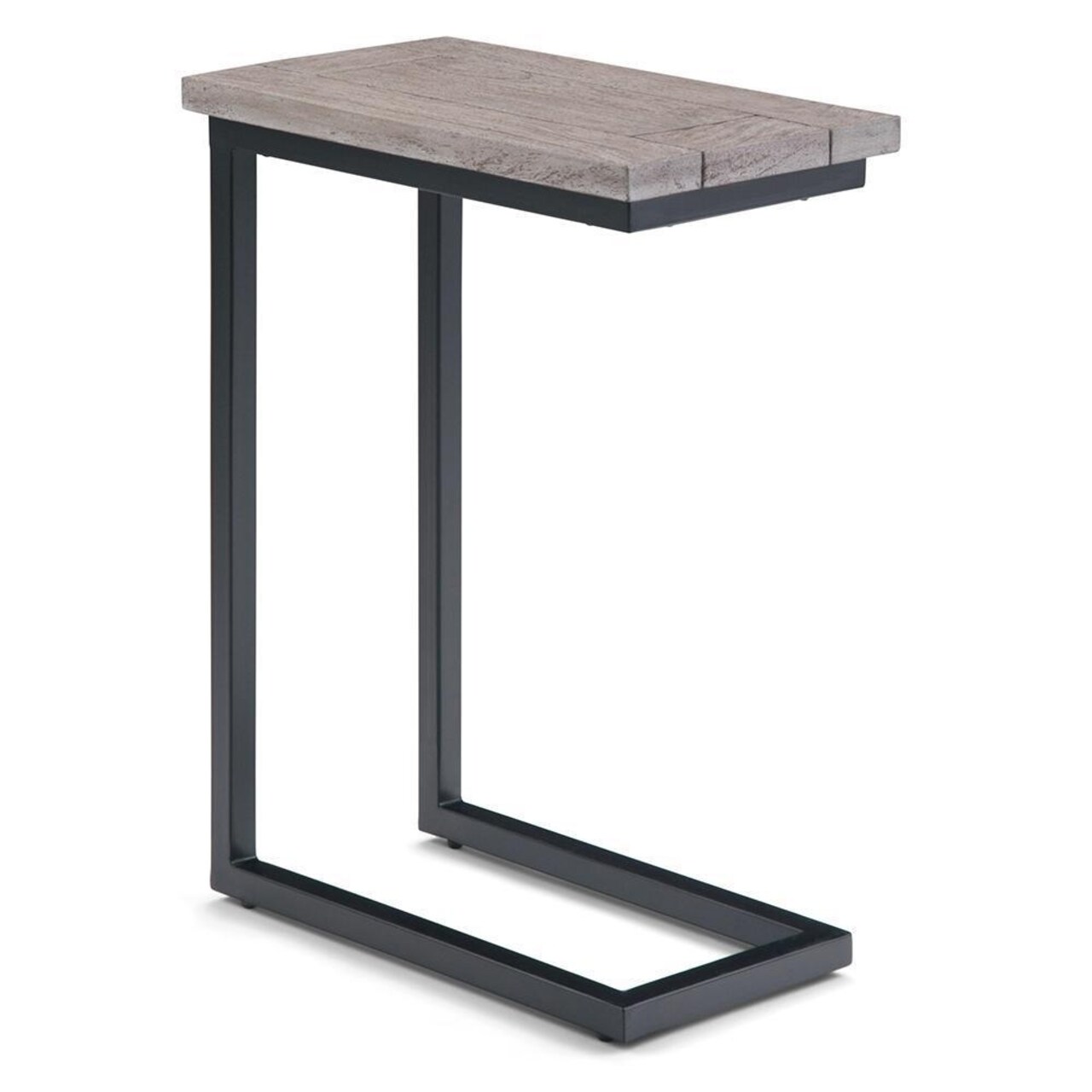 Simpli Home Skyler Solid Mango Wood And Metal Rectangle End Table C Side Table